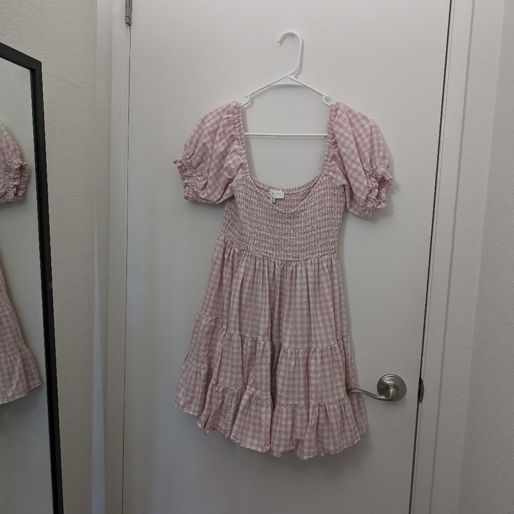 Pink Gingham Dress